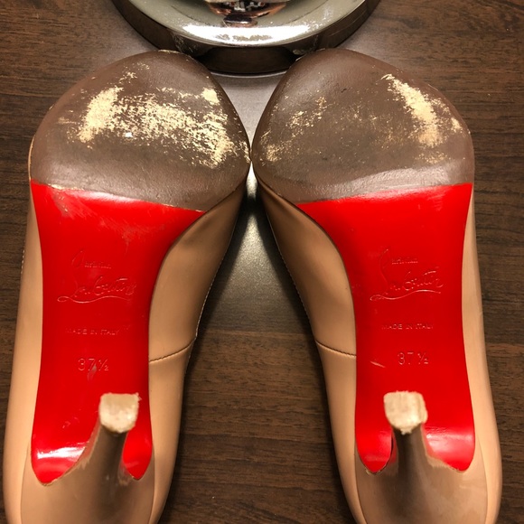 Christian Louboutin - nude heels size 37.5 - Picture 7 of 8